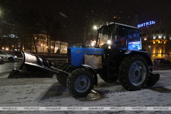 В Минске выпал первый снег В Минске выпал первый снег