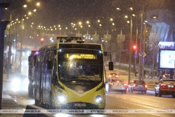 В Минске выпал первый снег В Минске выпал первый снег