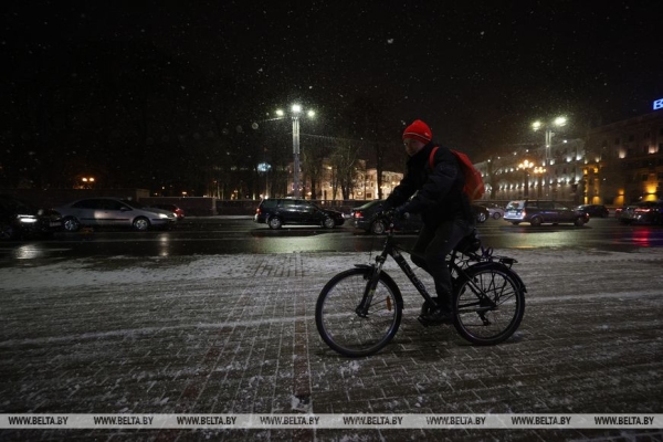 В Минске выпал первый снег В Минске выпал первый снег