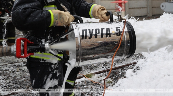 Здание зерновой сушилки горело в Браславском районе Здание зерновой сушилки горело в Браславском районе