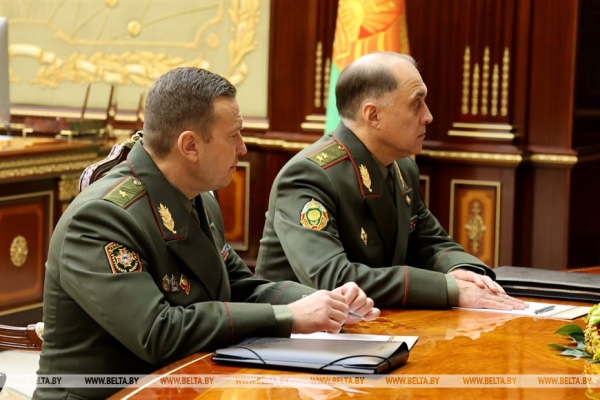 Лукашенко принял руководство МВД с докладом о состоянии оперативной обстановки в Беларуси и развитии ведомства