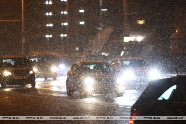 В Минске выпал первый снег В Минске выпал первый снег