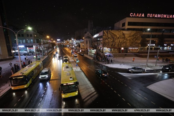 В Минске выпал первый снег В Минске выпал первый снег