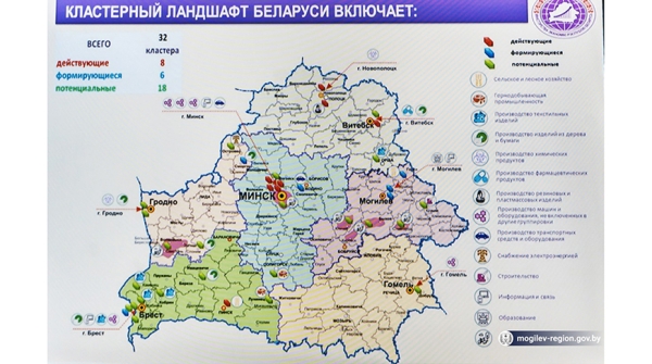 В Беларуси определен алгоритм действий по формированию и развитию кластеров в 2023 году