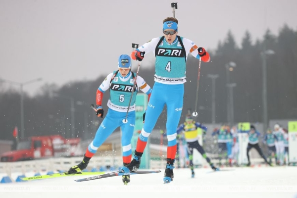 Белорусский биатлонист Дмитрий Лазовский стал вторым в гонке преследования на этапе Кубка Содружества в Раубичах