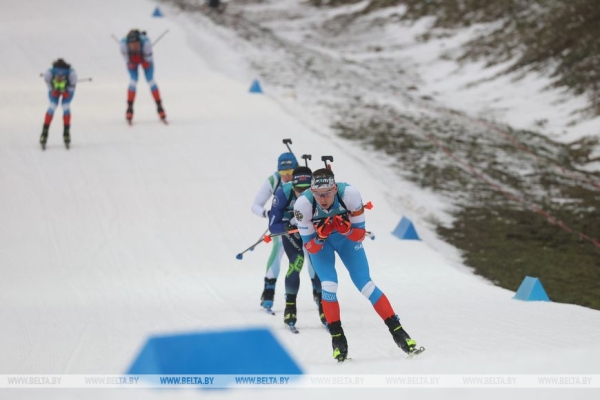 Белорусский биатлонист Дмитрий Лазовский стал вторым в гонке преследования на этапе Кубка Содружества в Раубичах