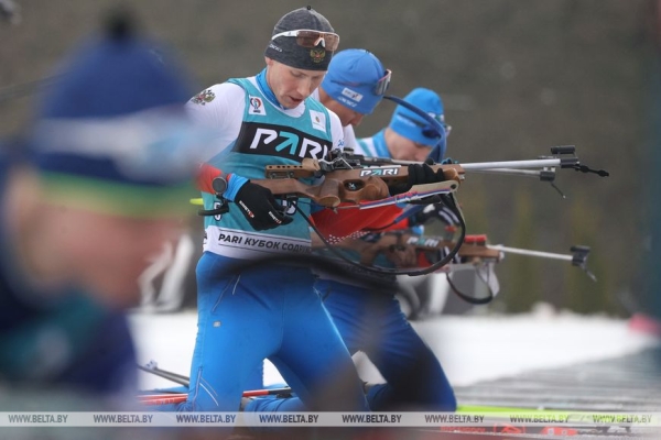 Белорусский биатлонист Дмитрий Лазовский стал вторым в гонке преследования на этапе Кубка Содружества в Раубичах