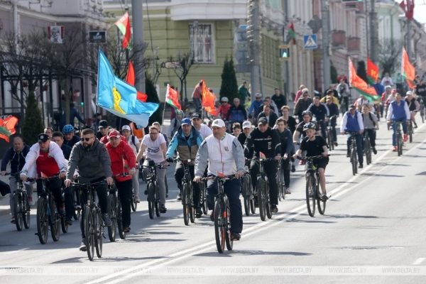 Сезон открыт. Весенний велопробег собрал в Гомеле более 3 тыс. участников Сезон открыт. Весенний велопробег собрал в Гомеле более 3 тыс. участников